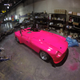 Fresh new pink paint.